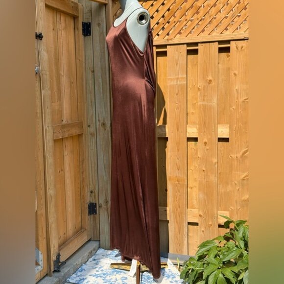 🆕 RAT & BOA 🧿 NWT Deia Slinky Little Brown Jersey Dress, Sz L US 8 - Picture 7 of 15